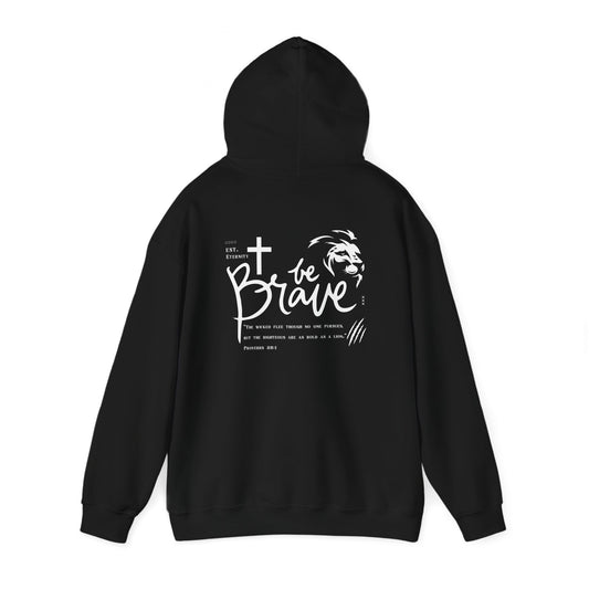 Be Brave Proverbs 28:1 Unisex Hoodie